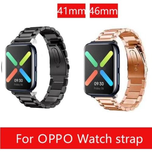 Top quality Stainless Steel metal Bracelet for OPPO watch strap band 41mm 46mm