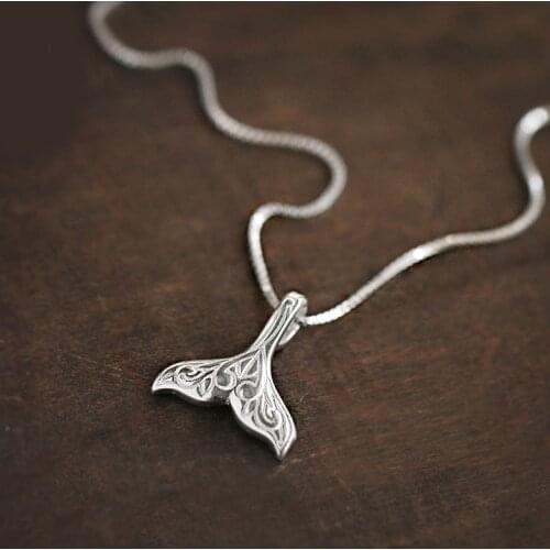 Fashion Vintage Silver Color Mermaid Tail Necklaces For Women Gift Fish Choker Necklace Boho Wedding Jewelry Collar