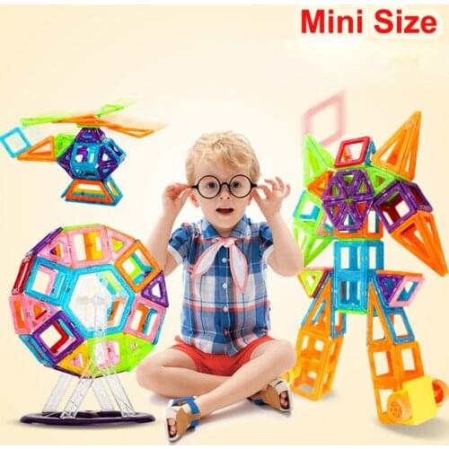100pcs Mini Size Magnetic Designer Magnet Building Blocks Educational Magnetic Constructor Toys For Children Educational Gifts
