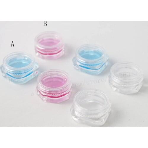1500 X 1G Cute Refillable Bottles Travel Face Cream Jar Small Cosmetic Container Plastic Container Mini Empty Sample Makeup Pot
