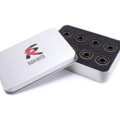 RASHA 16Pcs 608 Ceramic Speed Bearing Roller Skate Bearings Skateboard Bearings Racing Inline Skating Ceramic Bearing