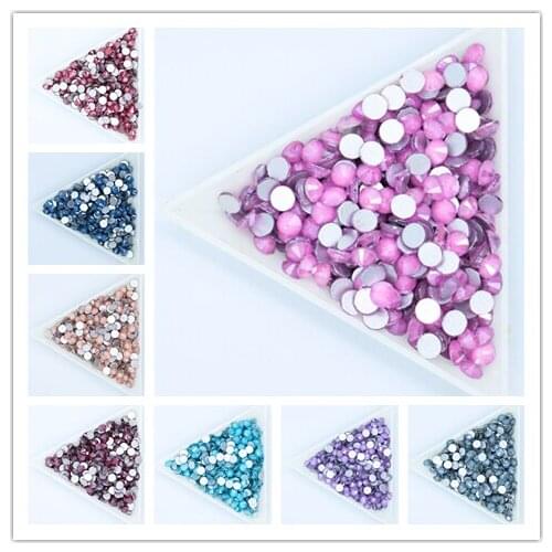 2020 Newest SS6~SS30 Top Quality Mocha Crystal Non Hotfix Rhinestone Super Bright Glass Strass 3D Garment Nail Art Decoration