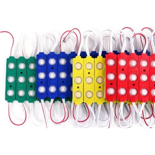 300pcs/lot 5730 3 LED 1.5W Injection Molding MODULE Waterproof Warm White White Red/Green/Blue/yellow Light 12V LED Advertising