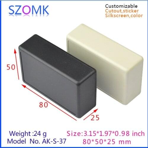 Abs switch housing for pcb board small plastic boxes (5 pcs) 80*50*25mm abs control plastic enclosure, plastic industrial boxes