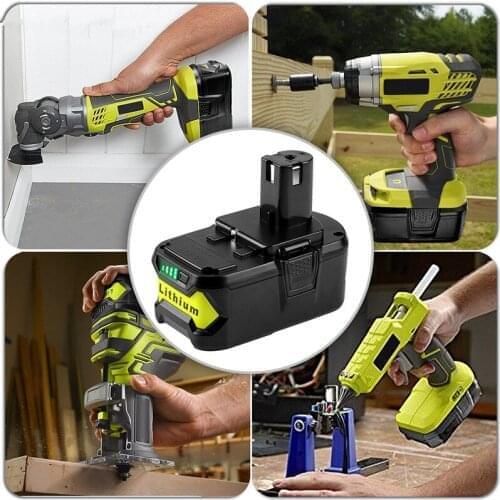 High Capacity New 18V 6000mAh Li-Ion For Ryobi Hot P108 RB18L40 Rechargeable Battery Pack Power Tool Battery Ryobi ONE+ Hot sell