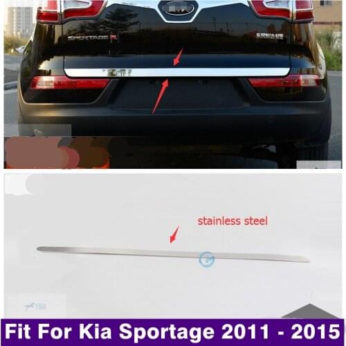 Accessories Molding Tailgate Door Handle Strip Accent Garnish Styling Rear Trunk Tail Gate Cover For Kia Sportage 2011 - 2015