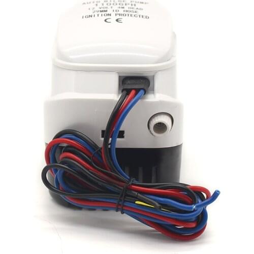 Automatic electric boat bilge pump with float switch 12V 24V 1100gph AUTO Water level control small submersible 12 v volt 1100