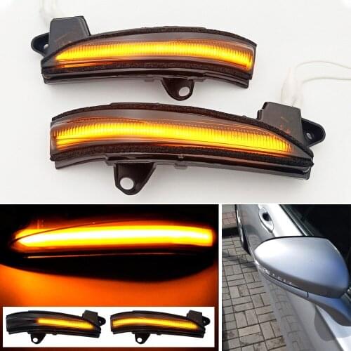 Side Wing Rearview Mirror Dynamic Blinker Flowing Indicator LED Turn Signal Light For Ford Mondeo Fusion 2013-2020 USA Version