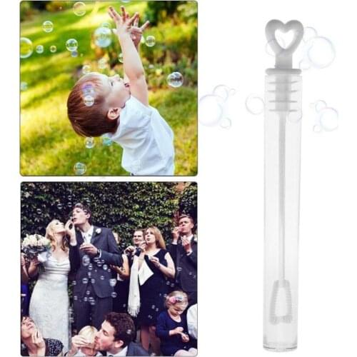50/60/100pcs Love Heart Wand Tube Bubble Soap Bottle Playing Fun kid Toy Wedding Decor Compact and Portable Carry Convenient