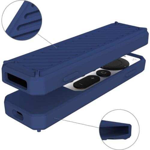 Control Cover Case Remote Silicone Silky-Soft Anti-Slip Shockproof Full Body Protective for A pple TV 4K Siri Alexa Sonoff