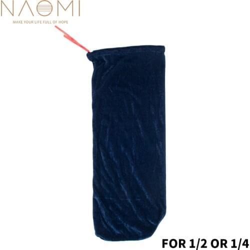 NAOMI Violin Bag Satin Fabric Violin Bag Blanket For 1/2 1/4 Violin Fiddle Vintage Violin Protective Accessory Dark Blue New