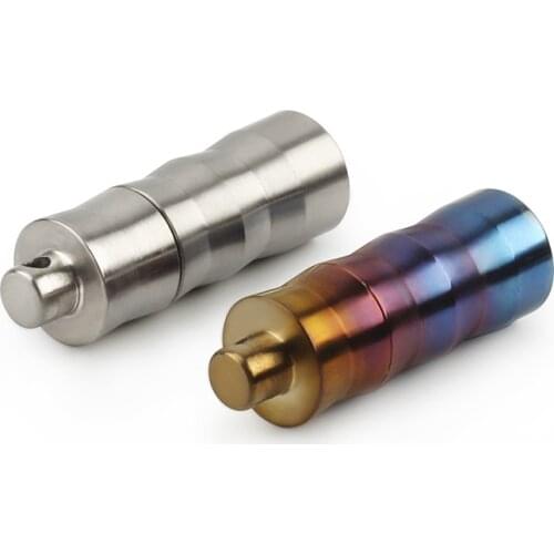 EDC Outdoor Tool Seals Delicate perfume bottle Titanium Alloy Waterproof Canister Capsule Bottles