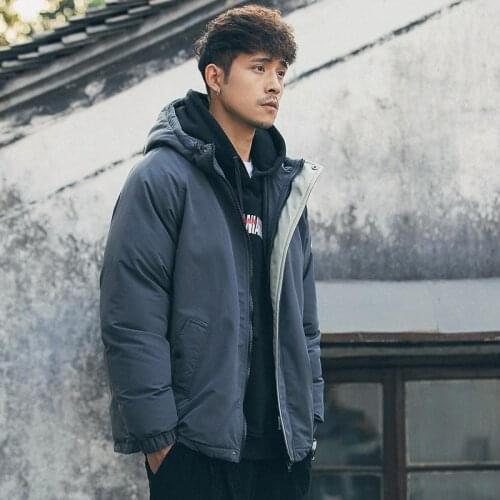 Fipyjip Men's Parkas With A Hood