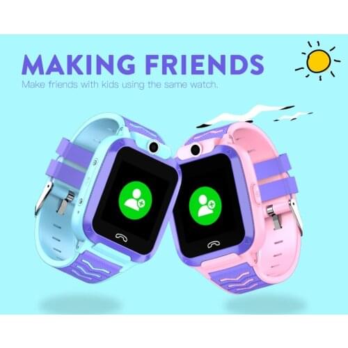 Anti Lost Child GPS Tracker SOS Smart Monitoring Positioning Phone Watch Compatible IOS & Android