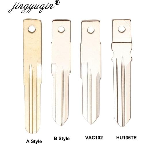 Jingyuqin 15pcs/lot Remote Key Blade Blank for Renault Duster Kwid Sandero Logan 2013-2019