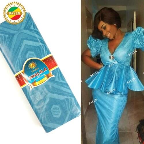 Beautiful Color And Pattern Hand Made Bazin Riche Lace Fabric High Quality 100% Cotton Material For Lady Wedding Dresses Sewing