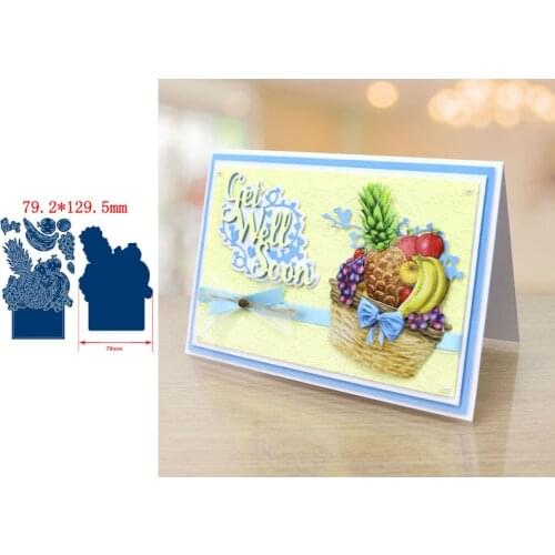 Delicious Fruit Grape Apple Banana Pineapple Metal Cutting Dies Scrapbooking Paper DIY Cards Crafts Embossing Die Cuts New 2019