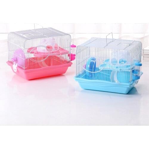 Lovely Pet Cat Head Hamster Cage Big Space Small Pet bed Toy House Easy To Clean Out Carrying Squirrel Cage Supplies Accessories
