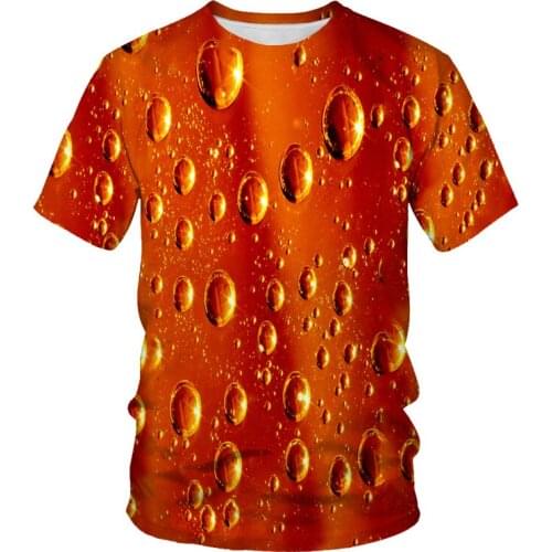 2021 summer mens 3D pattern digital printing T-shirt fashion short-sleeved mens casual and comfortable 3DT shirt