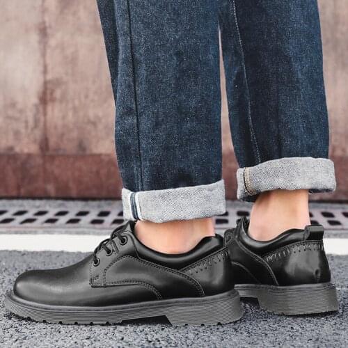 Casual Shoes For Men Sapato Masculino Casual Men Flat Shoes For Sneakers Spring Black Leather Fashion 2020 Mens Male Shoe