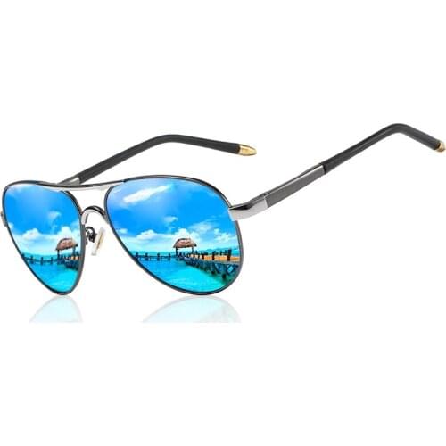 Mens Classic Large-Frame Polarized Sunglasses UV Protection Stage Modeling Out Fishing Glasses Colorful Style Variety Eyewear