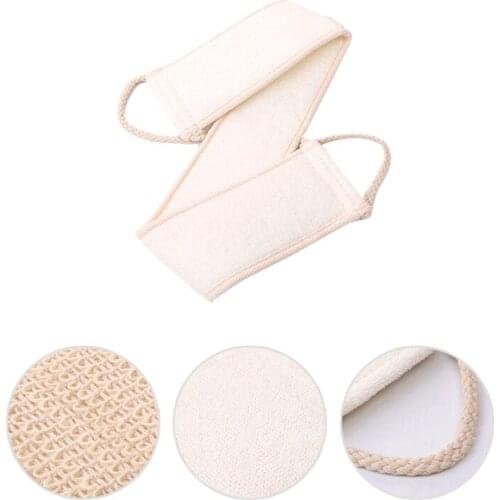 Unisex Soft Natural Back Brush Strap Bath Shower Spa Scrubber Sponge Skin Use For Body Washing
