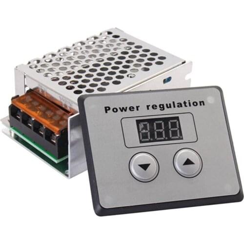 New 4000W 220V AC SCR Voltage Regulator Dimmer Electric Motor Speed Temperature Controller for Water Heater Small Motors