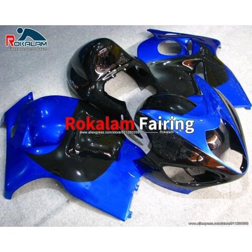Fairings For Suzuki Hayabusa GSXR1300 1999 2007 GSX-R1300 99 05 07 Blue Black Aftermarket Motorcycle Cowling (Injection Molding)