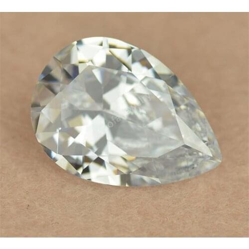 Wholesale VVS1 Excellent D White Color Drop Shape Pear Cut Loose Moissanites Gems Stone For Drill Pen TEST POSITIVE WARRANTY