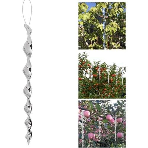 1Pc Bird Repeller Rotating Rod Reflective Wind Spiral Deterrent Control Device Agricultural Scare Bird Garden Ornaments Decor