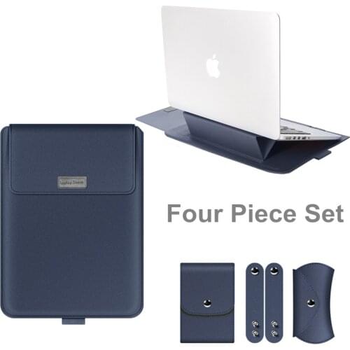 14 Inch Laptop Stand for Macbook Air Pro 13 Case Four Piece Set Laptop Sleeve Bag for Xiaomi Lenovo Huawei Matebook 13 Stand