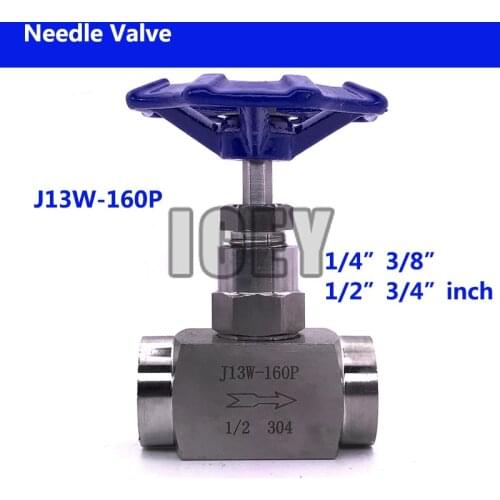 Globe Valve High Pressure 2 way needle Valve type j13w-160p valve Hydraulic Water Pipe Flow Regulating Valve