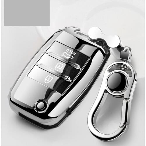 TPU Car Key Cover For KIA Sid Rio Soul Sportage Ceed Cerato K2 K3 K4 K5 Sorento Remote Case Ring Keychain Key Protection