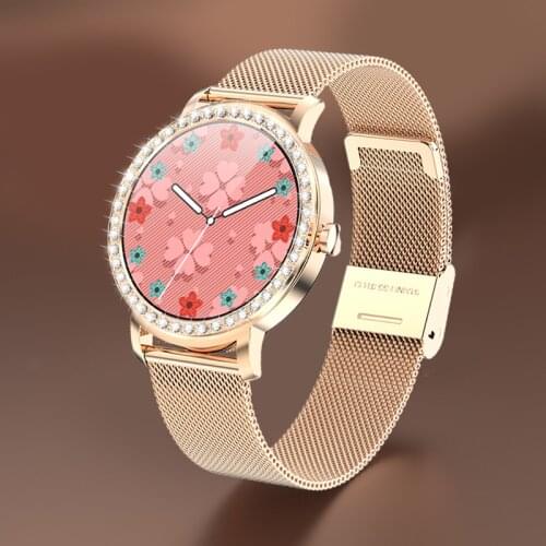 Full Touch Screen Sport Smart Watch Women Lovely Bracelet Heart Rate Sleep Monitor Fashion Smart watches Connect IOS Android+box