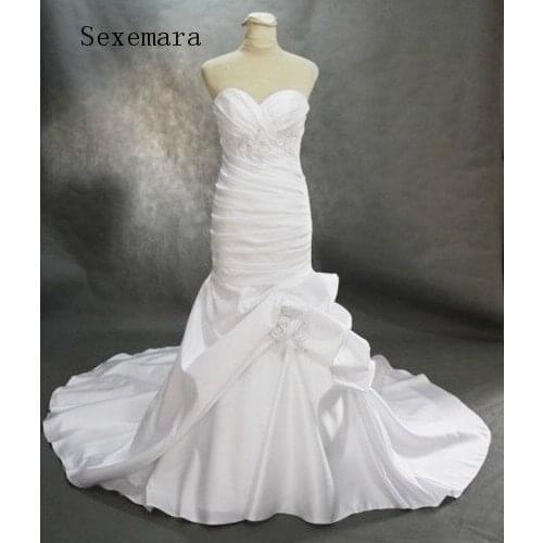Free shipping vestido de noiva longo satin Mermaid Bridal Gown sweetheart Formal evening gowns 2020 Mother of the Bride Dresses