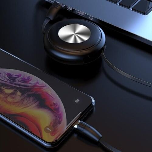 68UB 1 Pc Retractable Magnetic Charging Cable Multi-Function Fast Charging Cable For Mirco USB/Type C/i-Product Charging Port