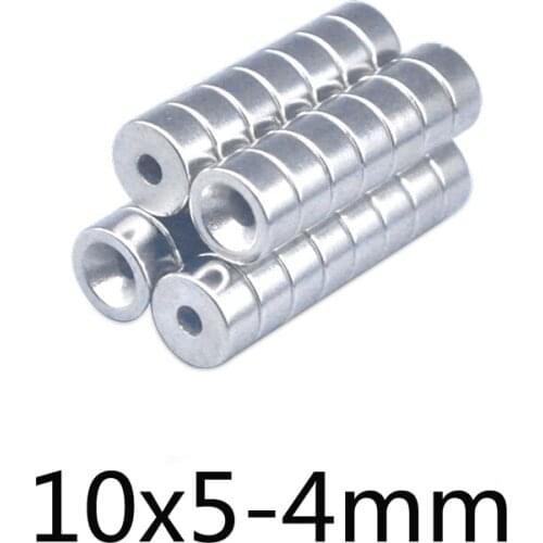 10/20/30pcs 10x5-5 N35 Powerful Magnets 10*5 mm Hole 5mm Permanent Round Countersunk Neodymium Magnetic Magnet 10*5-5 mm