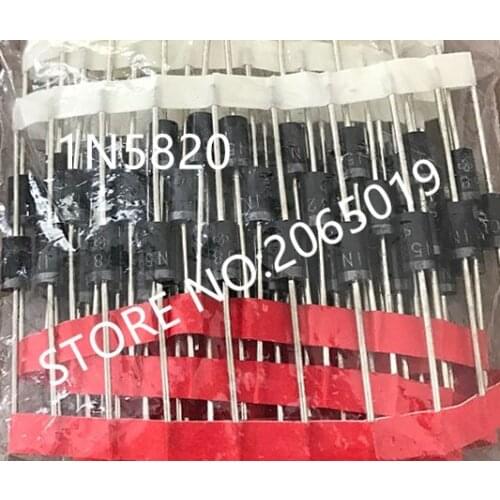 100PCS/LOT 1N5820 1n5820 DO-27