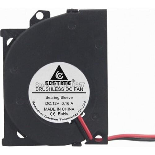 2 Pieces Lot Gdstime DC 12V 2Pin 5010s 50mm 50x10mm 5cm Cooling Blower Heatsink Fan