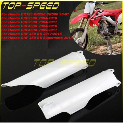 2X Supermoto Dirt Bike Off Road Fork Guard Cover for Honda CRF450R CRF450X CRF 250 450 R X RX CRF250 CR125 CR250 Front Fork Wrap