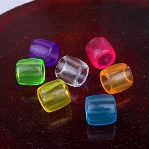 20Pcs Plastic Colorful Hair Braid Dread Kids Girls Women Braids Dread Dreadlock Beads Cuffs Rings Hair Extension