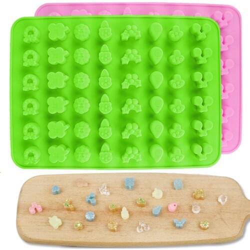 48 Cavity Miniature Candy Silicone Mold Tray DIY Gummy Candy Mould Silicone Fruit Shaped Candy Mold Sugarcraft Tools