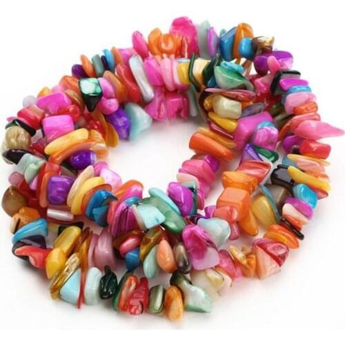 8-12mm 1Strand Approx.80cm/31.5" Natural Colored Shell Beads Irregular Shape Mother of Pearl Beads DIY Jewelry Fittings F183