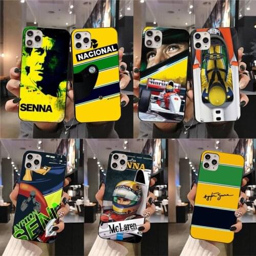 Racing Ayrton Senna Phone Case For iphone 12 11 Pro Max Mini XS Max 8 7 6 6S Plus X 5S SE 2020 XR cover