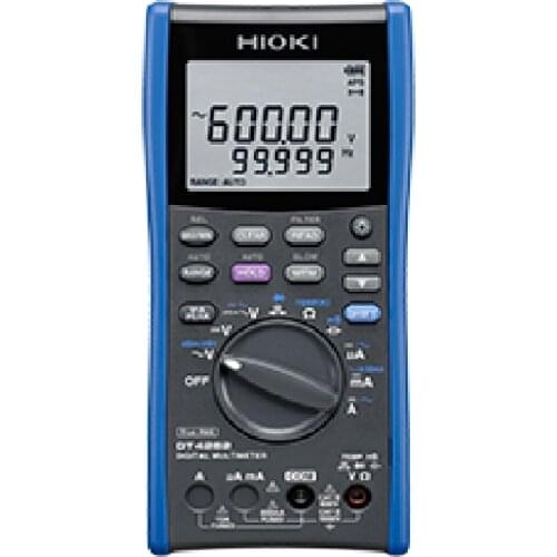 HIOKI DT4282 Digital Multimeters Handheld Testers 60000 Count AC/DC 1000V, AC/DC 10A, 600MOhm with Safety Terminal Shutters