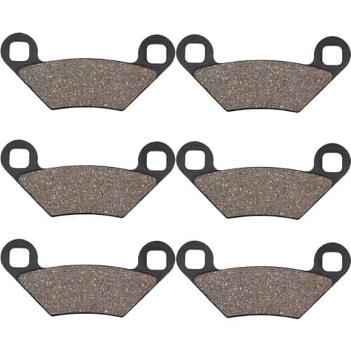 Cyleto Motorcycle Front and Rear Brake Pads for POLARIS 850 XP Sportsman 850 2009-2011