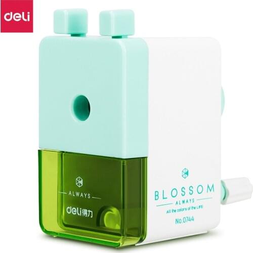 Deli 0744 pencil sharpener Creative Cute Cartoon Students Learn Stationery Children Pencil Sharpener Stationery School Suppiles