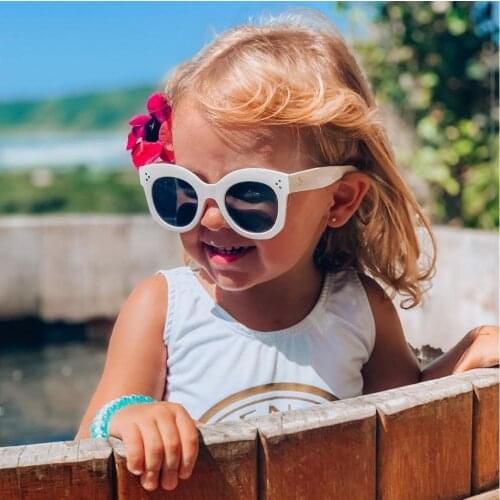 Retro Cat Eye Kids Sunglasses Colorful Big Frame Children Glasses Plastic Frame Mirror for Children