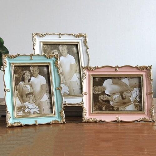 New Picture Frame Vintage Photo Frame for Living Room Wedding Painting Rectangle Desktop Photo Picture Frame Home Decor