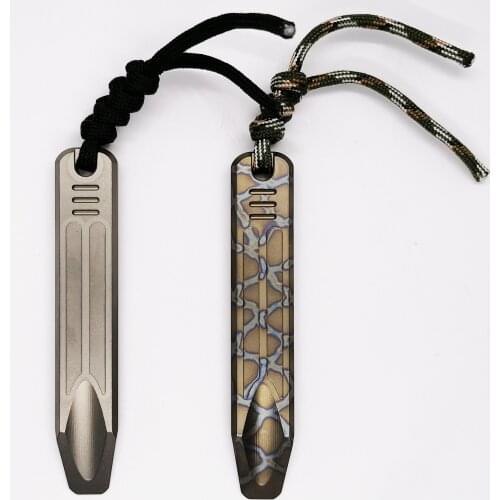 1 Piece Titanium Alloy EDC Pocket Tools Pry Bar Crowbar Self Defense Kit